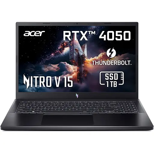 Ноутбук Ігровий Acer Nitro V 15 ANV15-51-78ST i7-13620H la 49GHz, Full-HD, IPS, 32GB DDR5, 1TB, RTX 4050 - фото 3