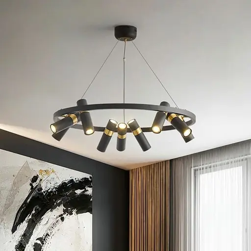 Современный светильник Spoor с плафонами-спотами Line.F J 063/18 BK - фото 5