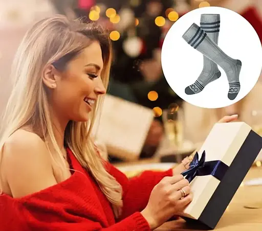 Носки с подогревом ZBHSWZ05 без блока питания 38-44р. (Серые) - фото 3