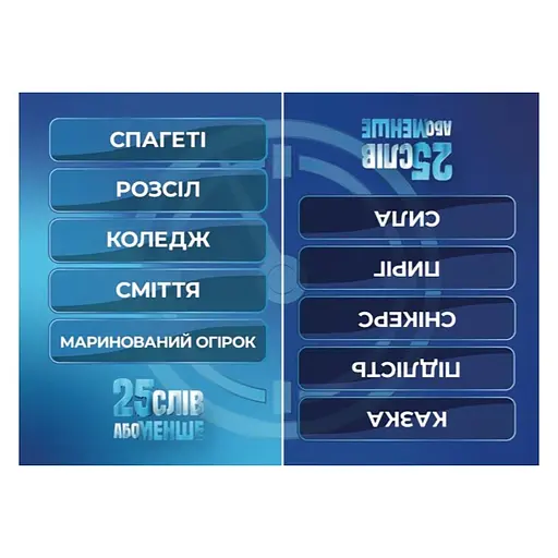 Настільна гра "25 слів або менше" 290100, 300 карток - фото 4