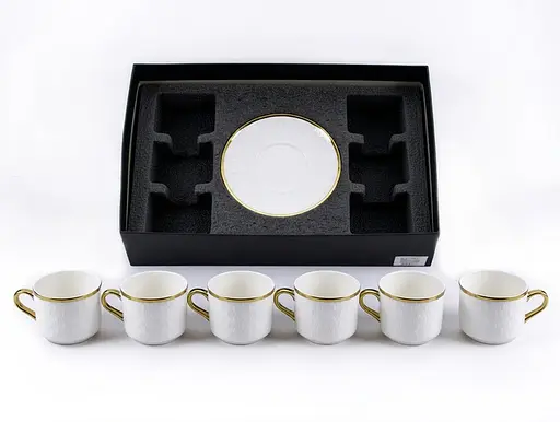 Набір чашок порцелянових з блюдцями Interos Гармонія 275 мл 12 предметів (73-YB) - фото 2