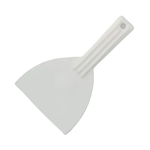 Шпатель кондитерский пластиковый скребок лопатка для теста с ручкой 16 см, Kitchen Master Белый 86293 - фото 2