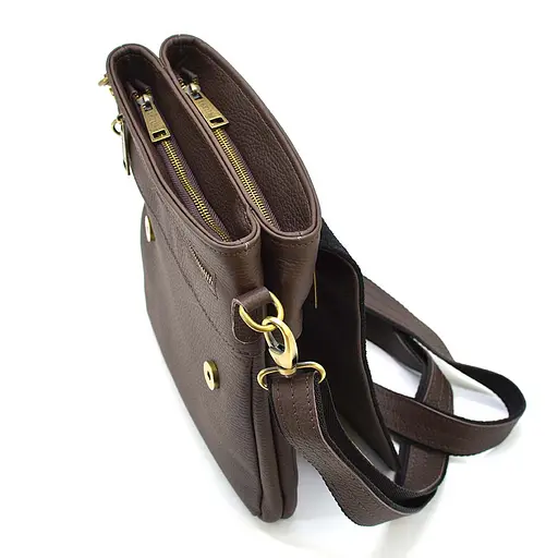 Чоловіча шкіряна сумка через плече TARWA 25х24х5 см sum0025379 - фото 8