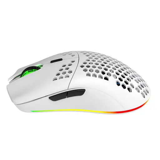 Компьютерная мышь HYSJ Т66 беспроводная с аккумулятором и подсветкой 2,4G White - фото 5