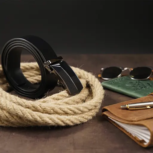 Ремінь шкіряний Vintage чоловічий 115х3,4 см acs0014853 - фото 5