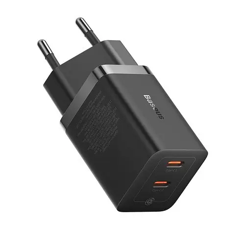 Мережевий зарядний пристрій Baseus GaN5 Pro Fast Charger C+C 40W EU чорний CCGP180101 - фото 2