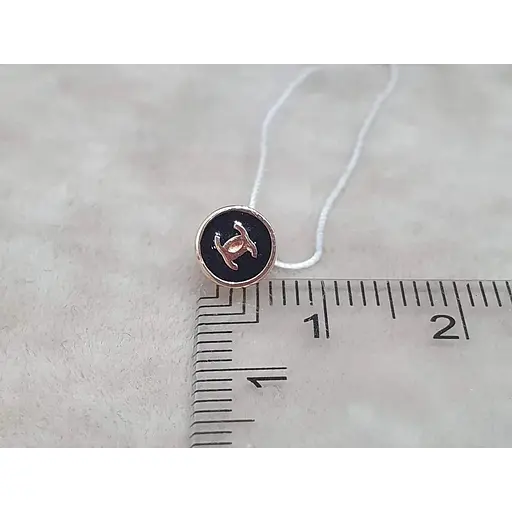 Золотая моносерьга-пуссета Favoritum с эмалью. 210103/1 - фото 5