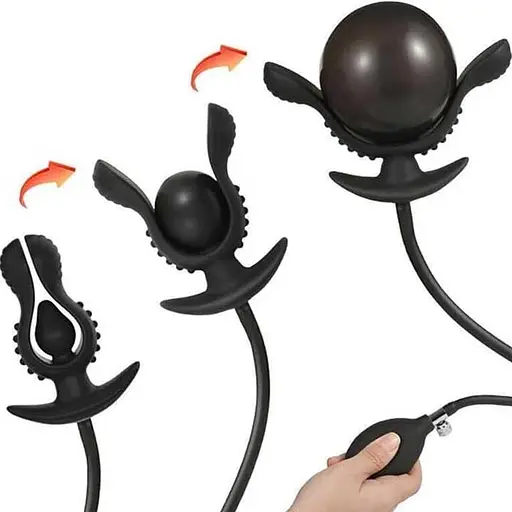 Надувний анальний розширювач Aisin Bud 4,5 см - 8 см - фото 3