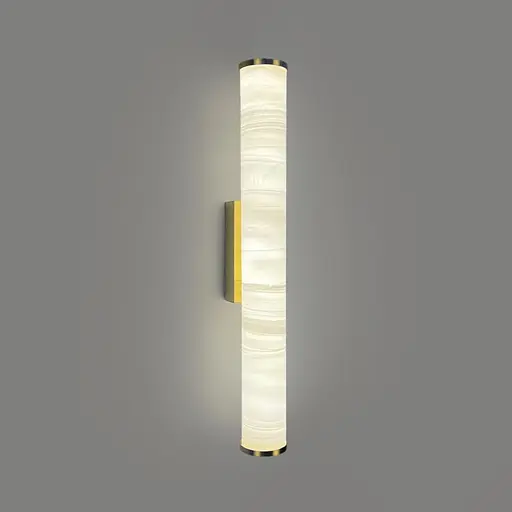 Стильне бра з імітацією каменю у корпусі 50х6х9 см Line F Арт. WSR1-60*500 - фото 6