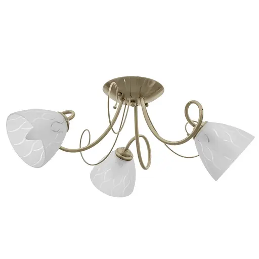 Люстра стельова Brille класична в зал E27 60W BZ (LK-595C/3)