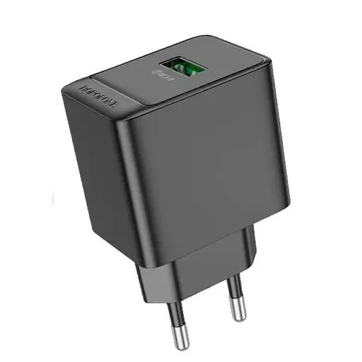 МЗП Borofone BAS12A QC3.0 18W 1 x USB/3.0 A чорний - фото 2