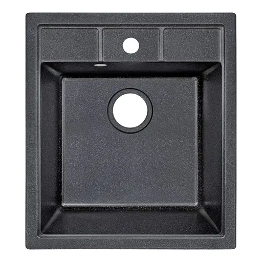 Кухонная мойка Lidz 460x515/200 BLM-14 (LIDZBLM14460515200), Черный - фото 1