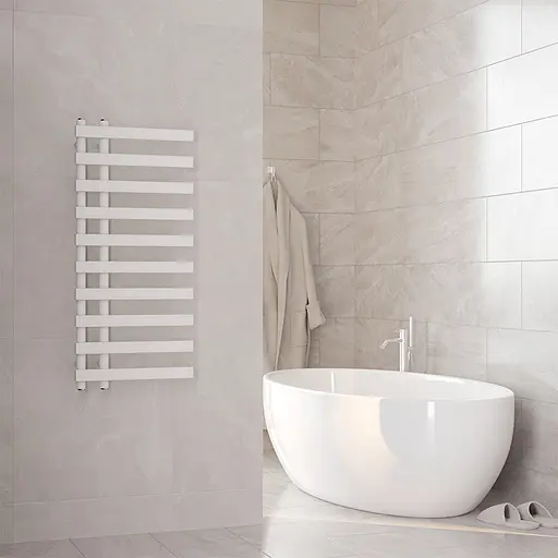 Рушникосушка дизайнерська Ideale Aurora 11 10/1000/450 білий, Білий - фото 3