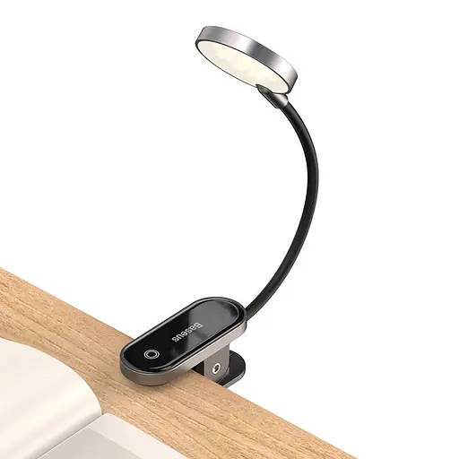 Настільна лампа Baseus Comfort Reading Mini Clip Lamp Dark Gray (DGRAD-0G) (67870) - фото 3