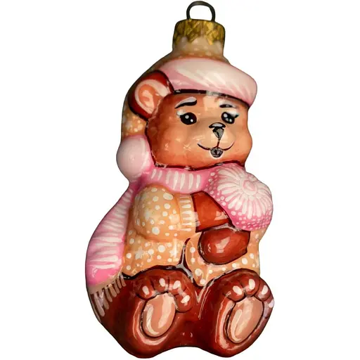 Ялинкова прикраса Різдвяні історії Мама-ведмедиця скло (4820001154757)