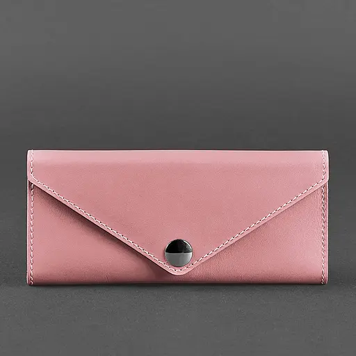 Кожаный женский кошелек Керри 1.0 розовый - фото 6