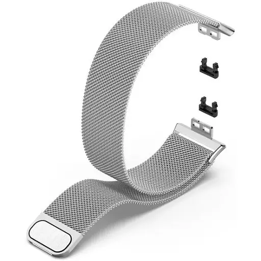 Ремешок DK для Huawei Fit / Fit SE Metal Milanese Loop Magnetic (silver) - фото 2
