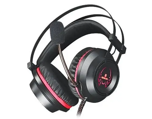 Наушники GDX-7450 Backlit, Black REAL-EL teh0023894 - фото 1