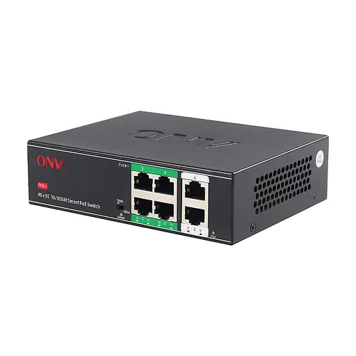PoE-коммутатор неуправляемый 6-портовый ONV-H1064PSD с 4 портами PoE (73-00059)