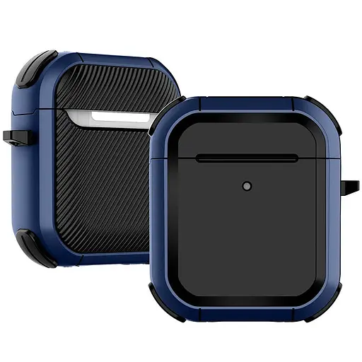Футляр протиударний Black ed. для навушників Airpods 1/2 Blue