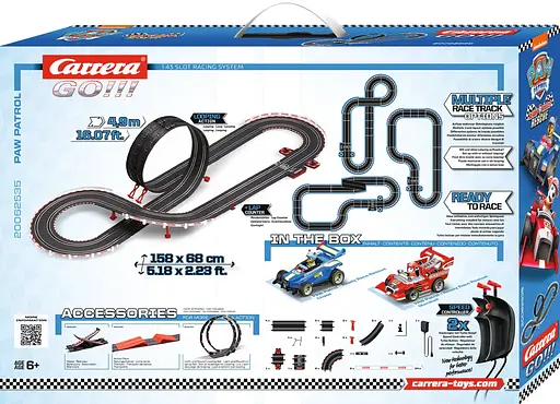 Гончная трасса детская Carrera GO!!! «Щенячий Патруль - Спасение на гонке» (4,9 м) - фото 3