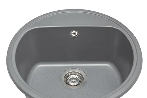 Кухонная мойка гранитная Miraggio Malibu gray 516x516x220 00208306, Серый - фото 3