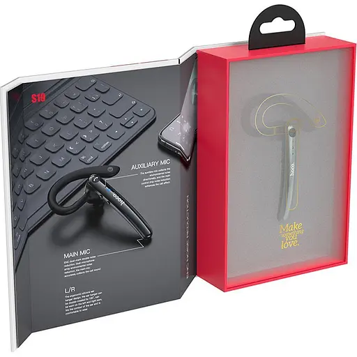 Bluetooth-гарнітура Hoco S19 Heartful ENC Metal Gray (752918) [151275] - фото 5