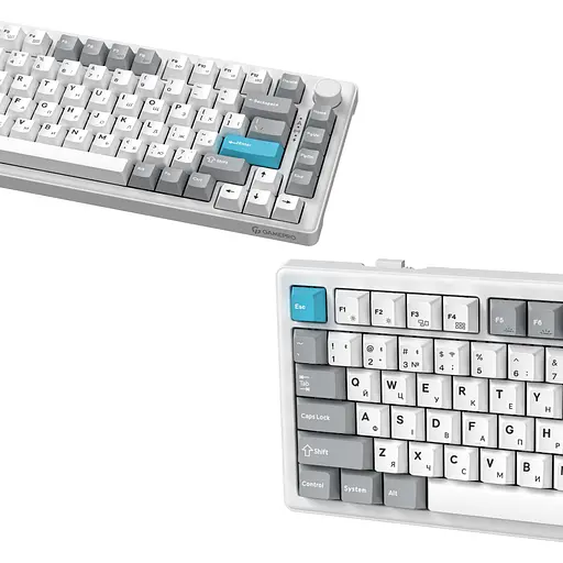 Клавиатура GamePro Asgard Yord Keychron Super Red Switch Wireless/Bluetooth/USB White беспроводная (MK266WH) - фото 5