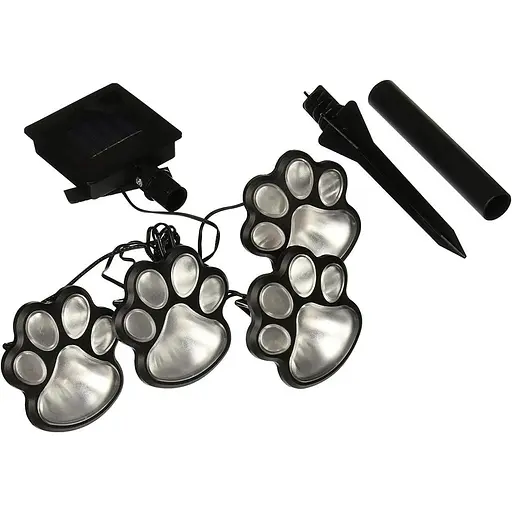 Набор из 4 солнечных светодиодных декоративных светильников.