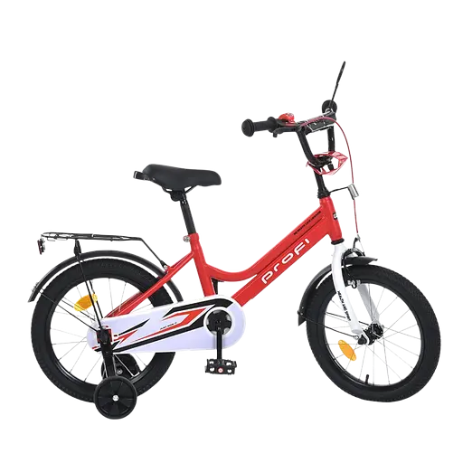 Велосипед дитячий MB 18031-1, 18 дюймів, червоно-білий