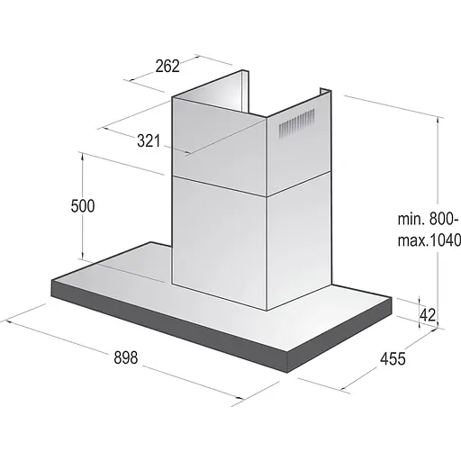 Витяжка Т-подібна Gorenje WHT9SYB [142698] - фото 5