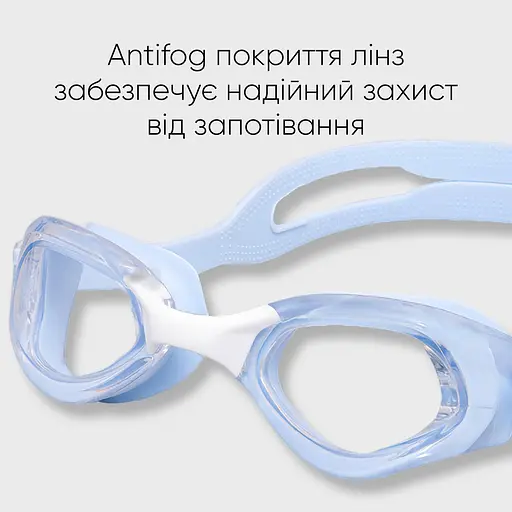 Підліткові (дорослі) Окуляри для плавання Renvo Mira JR Anti-fog Блакитний OSFM (2SG230-06) - фото 6
