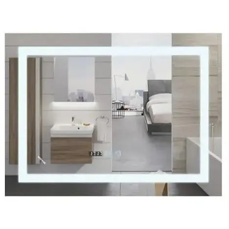 Дзеркало Mixxus Warm MR02-100x60 (годинник, LED-підсвічування, антизапотівання) (MI6003) - фото 1