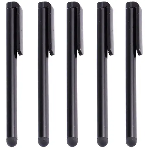 Стилус для ємнісних екранів, чорний (комплект 5 шт.)