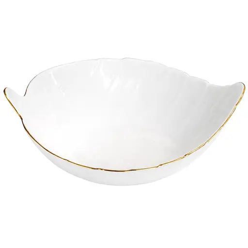 Салатник S&T Листок золотий кант 550 мл (30166-00) - фото 1