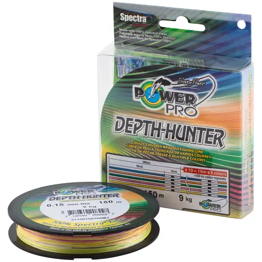 Шнур Power Pro Depth-Hunter (Multi Color) 150 м 0.10 мм 11 lb/5.0 кг