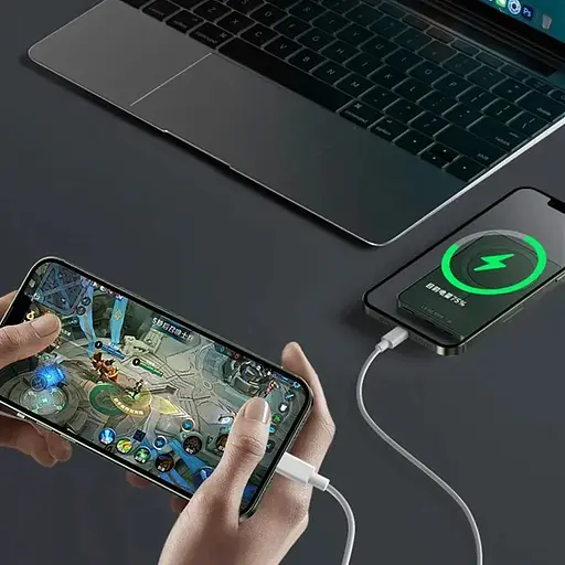 Повербанк PowerBank Q9 MagSafe 5000 mAh 20W для iPhone чорний - фото 4