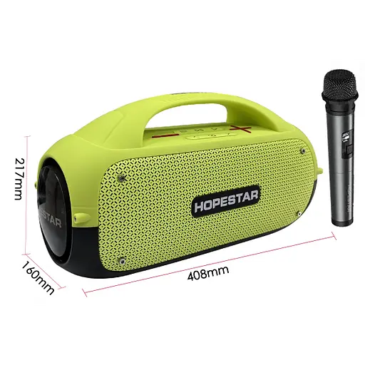 Колонка Hopestar с микрофоном A50, 80W/TWS/IPX6/12000mAh/микрофон, Grey - фото 2