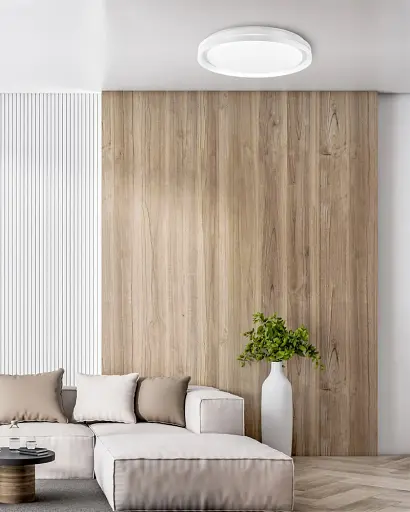 Светильник потолочный, люстра с пультом светодиодная Goldlux 328809 Eliza Led 1x72W 3000K-6000K 8000Lm IP44 Белый - фото 3