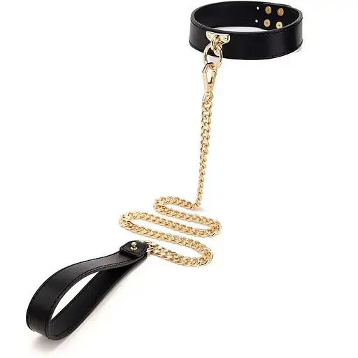 Шкіряний БДСМ набір преміум якості чорний з червоним - фото 4