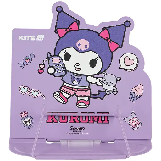 Подставка для книг Kite Kuromi металлическая (HK25-392-2)