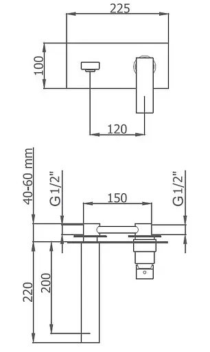 Смеситель для умывальника GRB Kala 60530600 Хром - фото 2