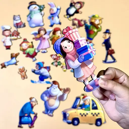 Дитяча настільна гра "Хто був на вулиці?" Ubumblebees (ПСД294) PSD294 дерев'яна - фото 5