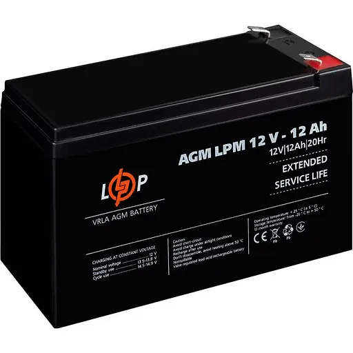 Аккумулятор LogicPower AGM 12V/12Ah/144Wh (6550) [109868] - фото 3