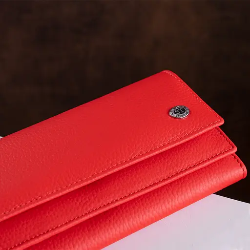 Кожаный женский кошелек ST Leather 10х18.5 см acs0014709 - фото 9
