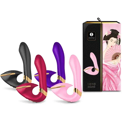 Вагінально-кліторальний вібратор Shunga Soyo Light Pink - фото 8