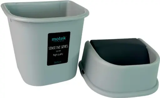 Контейнер для муcора Motek 22 л Серый (СPY-115)  - фото 4