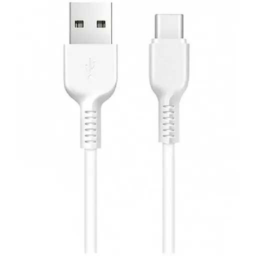 Кабель Hoco X20 USB to Type-C 3A 1 м PVC TPE connectors білий - фото 1