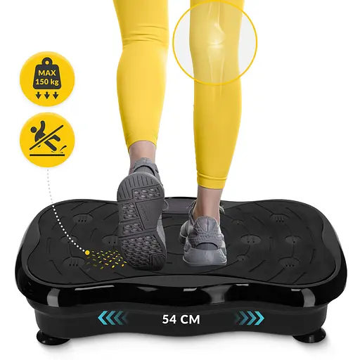 Виброплатформа для тренировок 4FIZJO Ultra+ с пультом и эспандерами Black (P-5905973402873) - фото 3