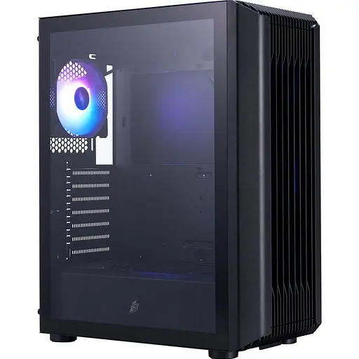 Корпус 1stPlayer H6-BK-4F7 Black [146445] - фото 1